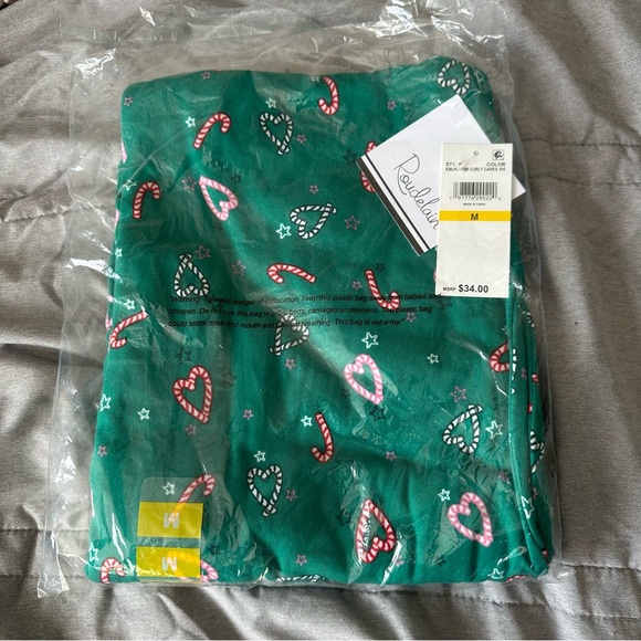 Roudelain Women's Velour Open Leg Pull-On Pajama Pants - Picture 6 of 6